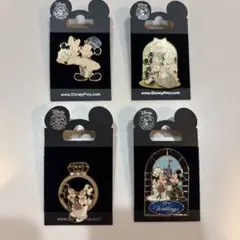4点組/WDW限定】ディズニー ホーンテッドマンション ピンバッジ ピンズ