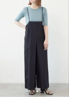 B.C STOCK ボックスプリーツサロペット