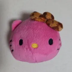 ピンク　ヒョウ柄リボン　キティちゃん　ポーチ