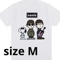 新品未使用★オアシス×スヌーピー Tシャツ サイズ　M 白 バンドTシャツのサムネイル