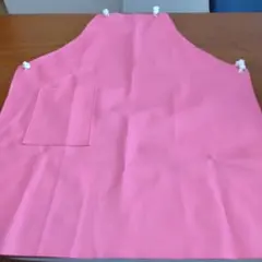 防水エプロン ピンク ポケット付のサムネイル