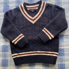 美品EAST BOY Vネックセーター　110センチ
