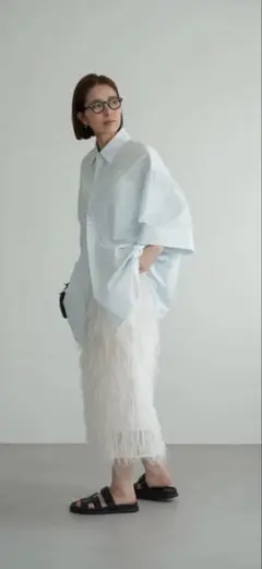 roughlow ラフロウ airy fringe sheer tops 新品 - メルカリ