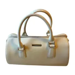 BURBERRY バーバリー 白　ミニボストンバッグ ハンドバッグ ノバチェック