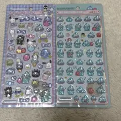 ボンボンドロップシール　はぴだんぶい　ポチャッコ　バツ丸　ハンギョドン