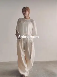 しまむら　hideka ボリュームパンツ M ホワイト