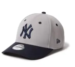 New Era ニューヨーク・ヤンキースキャップ グレー/ネイビー