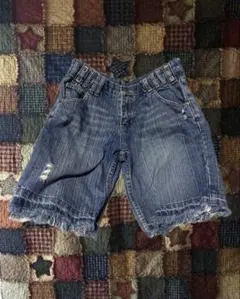 半パン デニム デニムパンツ y2k グランジ 古着 平成ギャル ビンテージ