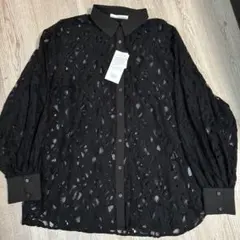 ELENCAREDUE ブラックレース長袖シャツのサムネイル