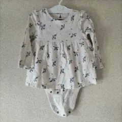 baby GAP ワンピース ロンパース ホワイト 花柄60
