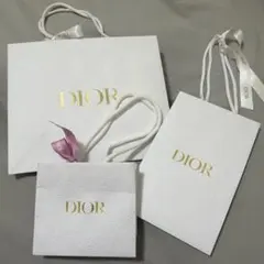 Dior ディオール　ショッパー　紙袋　リボン付き 3個セット