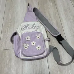 Mickey Mouse ボディバッグ パープル