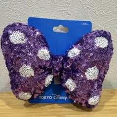 【新品未使用】ミニー リボン スパンコール　ヘアポニー