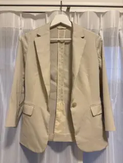 ベージュ テーラードジャケット サイズ38 ORIHIKA