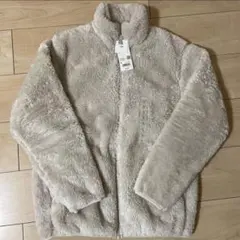 新品 ユニクロ UNIQLO フリース ジャケット オフホワイト 白 Sサイズ