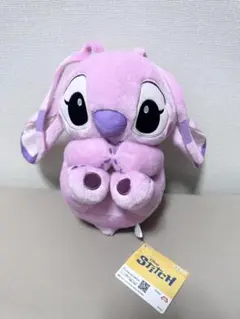 ディズニー スティッチ 寝そべりコロコロ BIGぬいぐるみ　エンジェル 新品