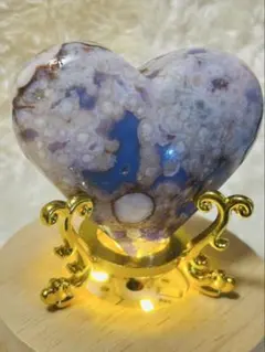 夜桜瑪瑙 ハート型 天然石