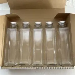 ハーバリウム瓶　四角150ml×5本