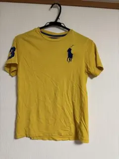 ポロラルフローレン イエロー Tシャツ ビックポニー　短丈　ホワイト