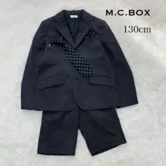 130cm m.c.box フォーマルスーツ　ハーフパンツ　３点セット　肉球