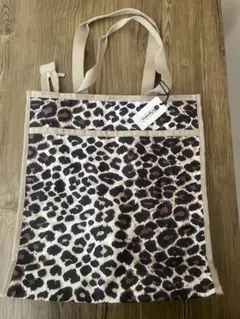 レスポ レオパード　ファスナー　トート　豹柄　ベージュ　タグ付き　新品