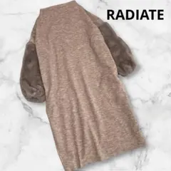 RADIATE ヤマダヤ　ファースリーブ　ボトルネック　ニットワンピース