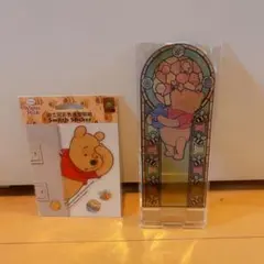 プーさん ウォールステッカー シークレット スマホスタンド