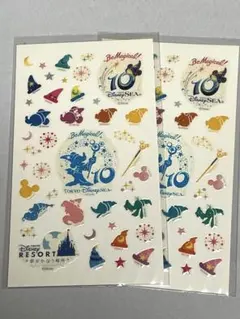東京ディズニーリゾート　東京ディズニーシー　10周年　シール　2枚セット
