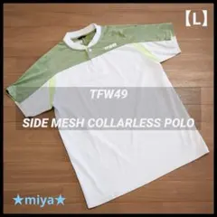 25ss TFW49 SIDE MESH COLLARLESS POLO 2XL - メルカリ