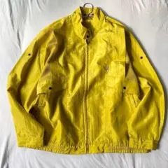 【WOOO CUTTER】ナイロンジャケット フルジップ 袖ロールアップ可 L