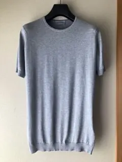 JOHN SMEDLEY コットン BELDEN 30G ニットT 杢グレー Sのサムネイル
