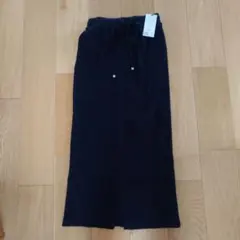 CiaopanicTYPY -3キロ見えすっきりシルエットリブスカート ブラック