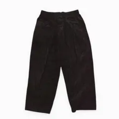 SENSE OF PLACE コーデュロイワイドパンツ ブラック（M）