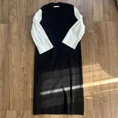 ICB クロスコンビ ニットワンピース 洗える