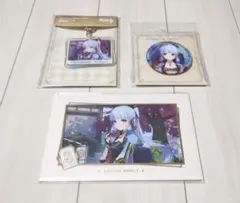 原神　神里綾華　缶バッジ　キーホルダー　フォトカード　3つセット