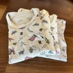 半袖肌着4枚セット　綿100%　恐竜柄　未使用品