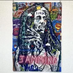 （大きいサイズ）ボブ・マーリー / グラフィティアート キャンバスアートポスター