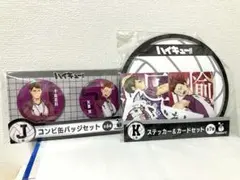 【牛島若利 天童覚 】ハイキュー　缶バッジ　シール　白鳥沢学園