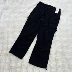 新品タグ付❣️ワイド カーゴパンツ ブラック コーデュロイ調 ストリート XXL