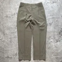 80s vintage スラックス カーキグレー トラッド きれいめ
