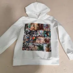 イタリアンブレインロット パーカー 9-10歳 ホワイト