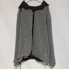 ZARA MAN フード付きリバーシブルグレー パーカー