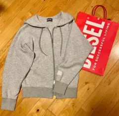 DIESEL ジップパーカー ディーゼル ロゴラベルのサムネイル