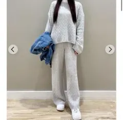 GAP ニットセーター　ケーブルニットセットアップ