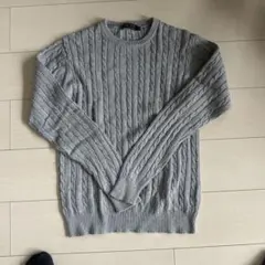BEAMS HEART グレー ケーブルニット Mサイズ