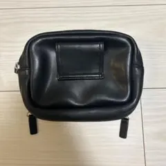 多機能ガジェットポーチ 黒 2層式 仕切り多数 旅行 収