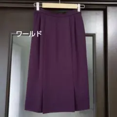 日本製 新品タグつき ワールド パープル タイトスカートのサムネイル