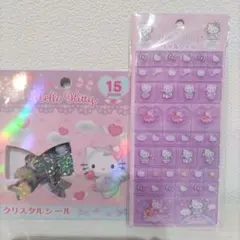 確実正規Hello Kitty クリスタルシール ＆タイルシールエンジェル