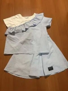 JENNI loveフリル付き半袖シャツとスカートセット 140cm