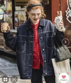 ルーズデニムジャケット/Gジャン